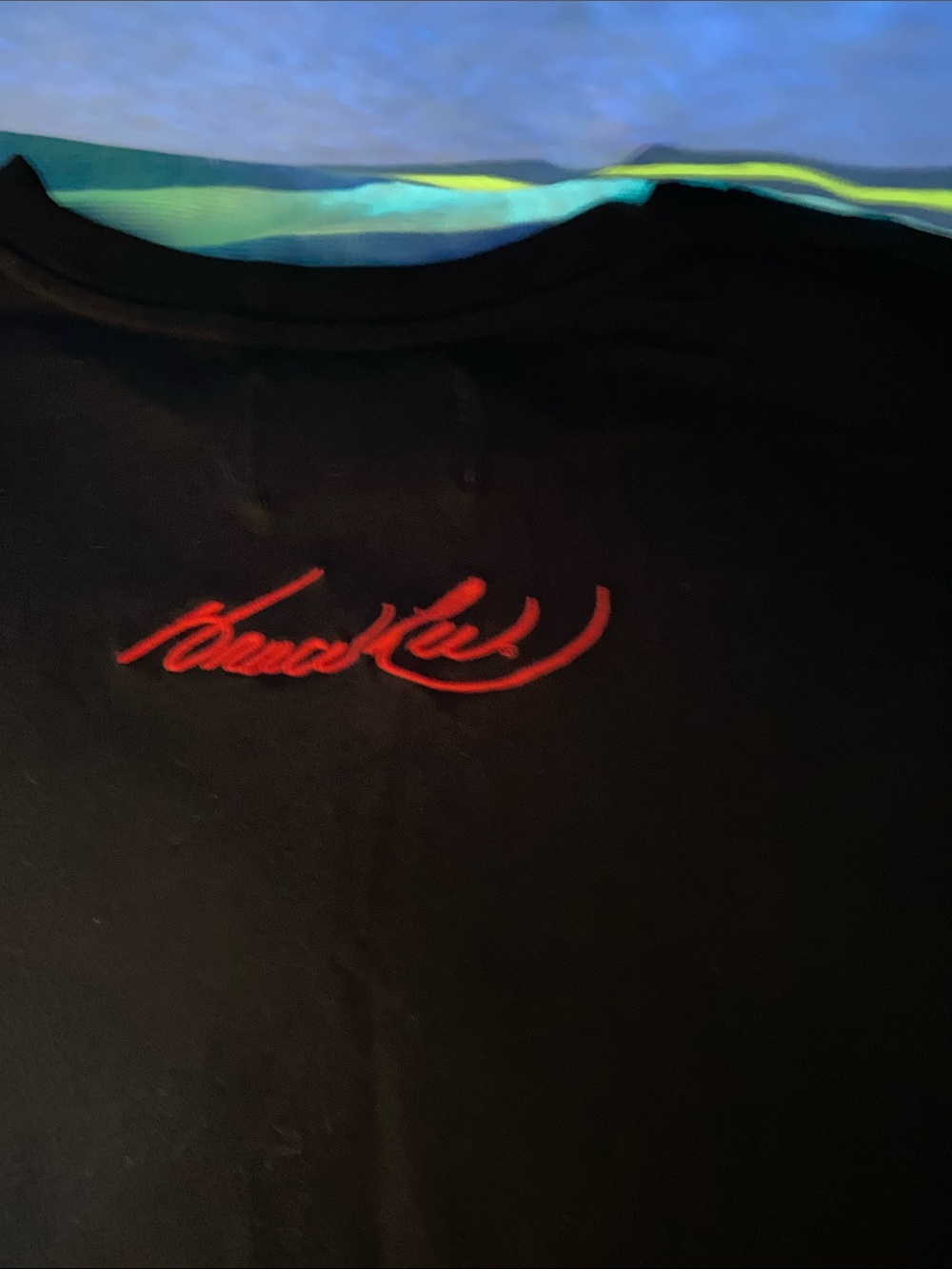 Black Graphic Bruce Lee Photo Tee